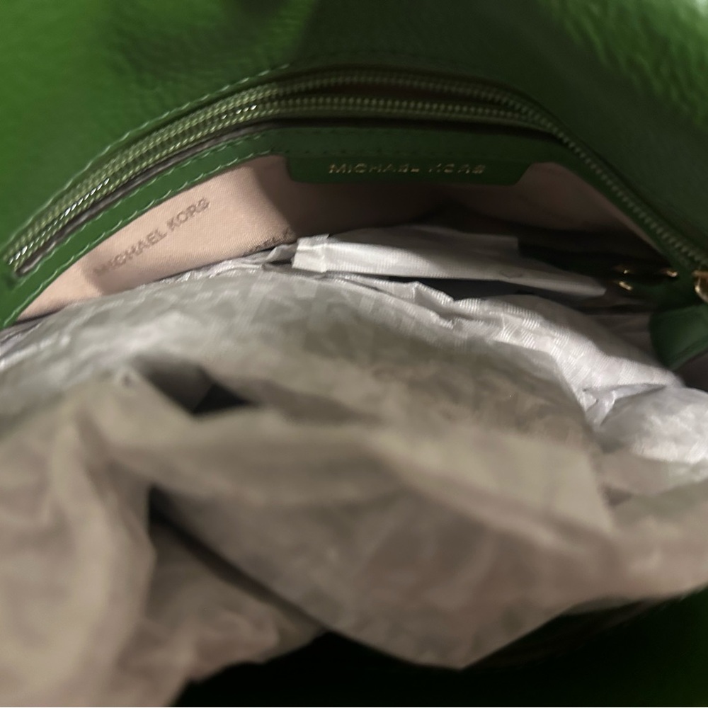 Michael Kors Green Leather Crossbody Bag - Picture 7 of 7